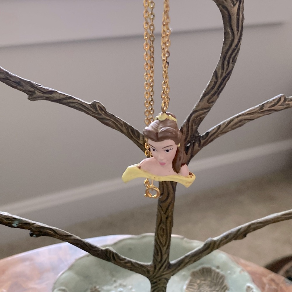Vintage Disney Beauty and the Beast’s Belle Bust Necklace